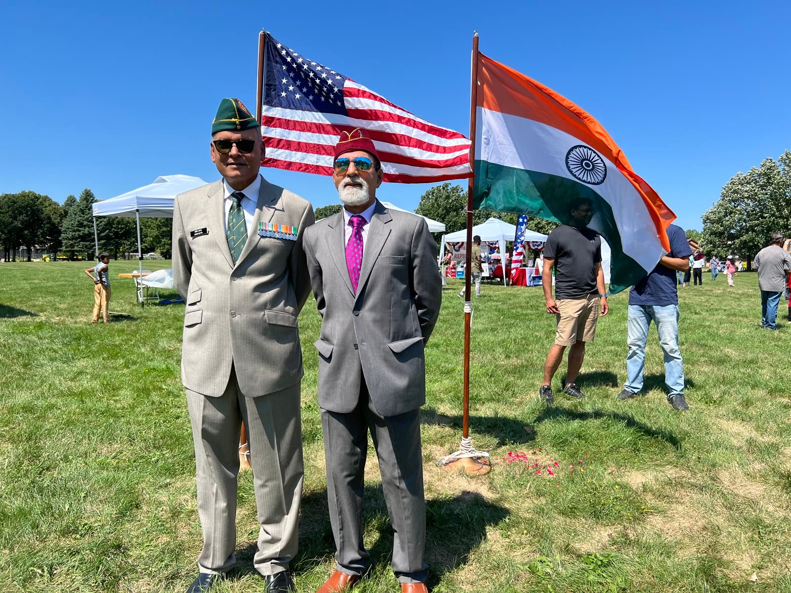 Major Amar Sinha at a celebration event